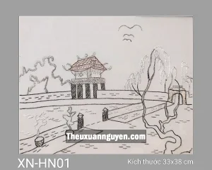 Tranh thêu Văn Miếu XN-HN01