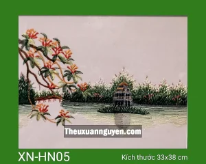Tranh thêu Hồ Gươm XN-HN05