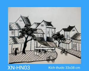 Tranh thêu phố cổ XN-HN03