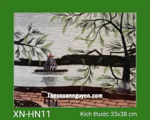 Tranh thêu Hồ Gươm XN-HN11