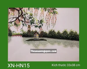 Tranh thêu Hồ Gươm XN-HN15