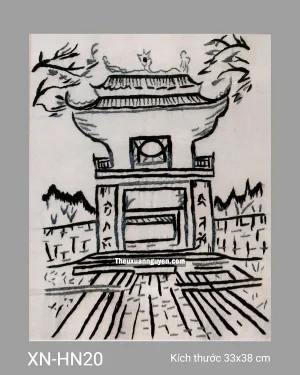 Tranh thêu Văn Miếu XN-HN20