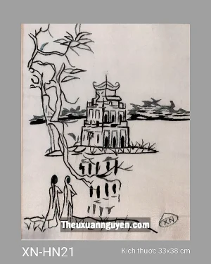 Tranh thêu Hà Nội XN-HN21