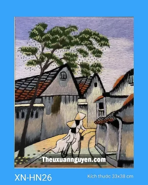 Tranh thêu Hà Nội XN-HN26