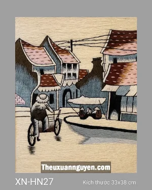 Tranh thêu Hà Nội XN-HN27