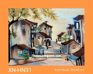 Tranh thêu phố cổ XN-HN31