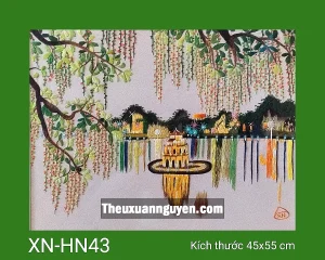 Tranh thêu Hồ Gươm XN-HN43