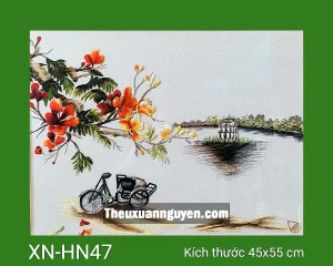 Tranh thêu Hồ Gươm XN-HN47