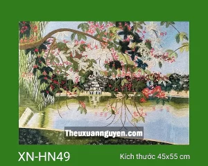 Tranh thêu Hồ Gươm XN-HN49