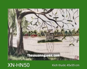 Tranh thêu Hồ Gươm XN-HN50