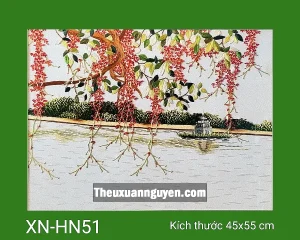 Tranh thêu Hồ Gươm XN-HN51