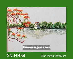 Tranh thêu Hồ Gươm XN-HN54