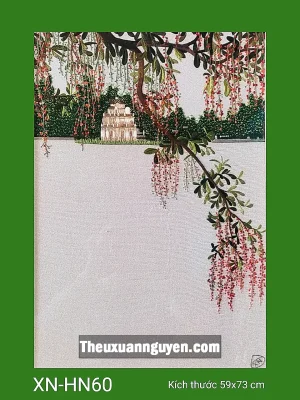 Tranh thêu Hồ Gươm XN-HN60