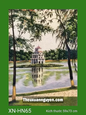 Tranh thêu Hồ Gươm XN-HN65