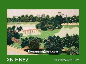 Tranh thêu Hồ Gươm XN-HN82
