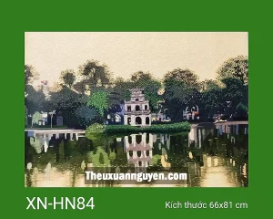 Tranh thêu Hồ Gươm XN-HN84