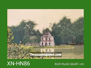 Tranh thêu Hồ Gươm XN-HN86