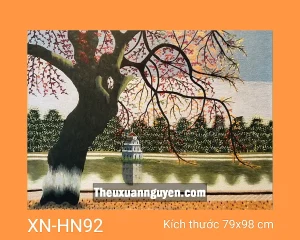 Tranh thêu Hồ Gươm XN-HN92