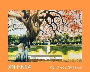 Tranh thêu Hồ Gươm XN-HN94