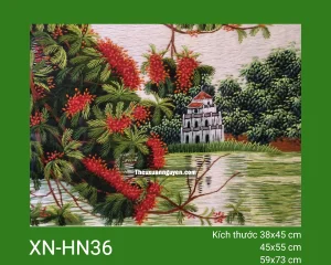 Tranh thêu Hồ Gươm XN-HN36
