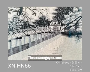 Tranh thêu cầu Thê Húc XN-HN66
