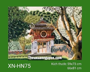 Tranh thêu Văn Miếu XN-HN75