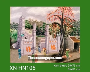 Tranh thêu Hà Nội XN-HN105
