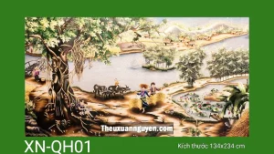 Tranh thêu quê hương XN-QH01