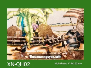 Tranh thêu quê hương XN-QH02