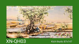 Tranh thêu quê hương XN-QH03