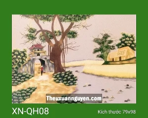 Tranh thêu quê hương XN-QH08