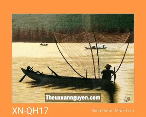 Tranh thêu quê hương XN-QH17