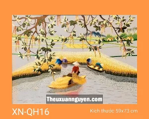 Tranh thêu quê hương XN-QH16