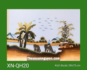Tranh thêu quê hương XN-QH20