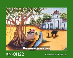 Tranh thêu quê hương XN-QH22