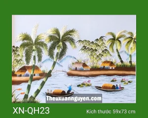 Tranh thêu quê hương XN-QH23