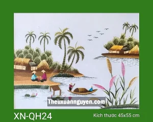 Tranh thêu quê hương XN-QH24