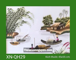 Tranh thêu quê hương XN-QH29