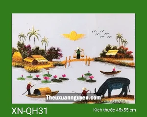 Tranh thêu quê hương XN-QH31