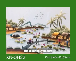 Tranh thêu quê hương XN-QH32