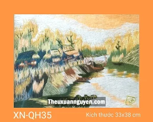 Tranh thêu quê hương XN-QH35