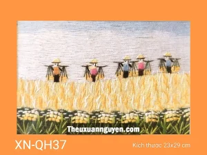 Tranh thêu quê hương XN-QH37