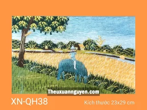 Tranh thêu quê hương XN-QH38