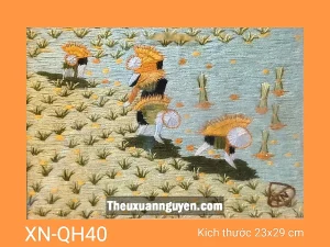Tranh thêu quê hương XN-QH40
