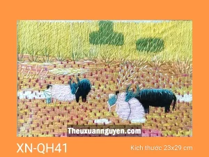 Tranh thêu quê hương XN-QH41