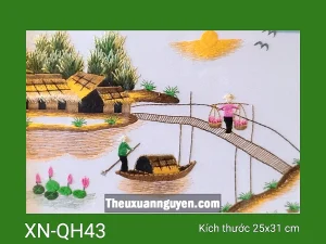Tranh thêu quê hương XN-QH43