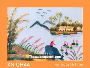 Tranh thêu quê hương XN-QH44