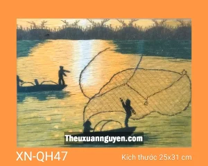 Tranh thêu quê hương XN-QH47