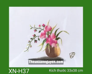 Tranh thêu hoa XN-H37