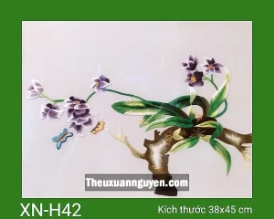 Tranh thêu hoa XN-H42